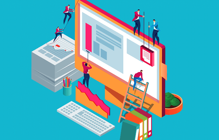 website redesign page image